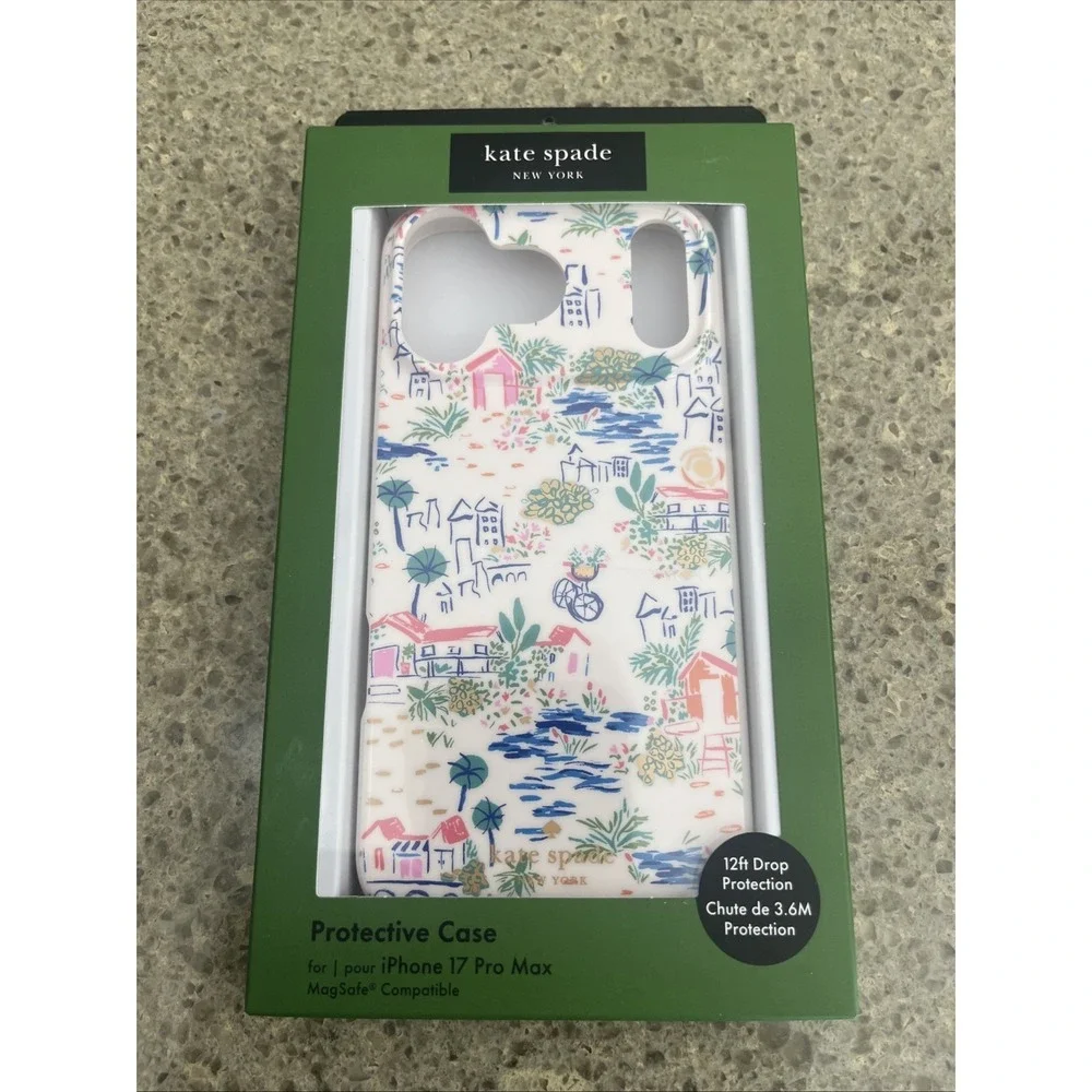 Kate Spade New York Apple iPhone 17 PRO MAX Protective Case MagSafe HOUSES Villa